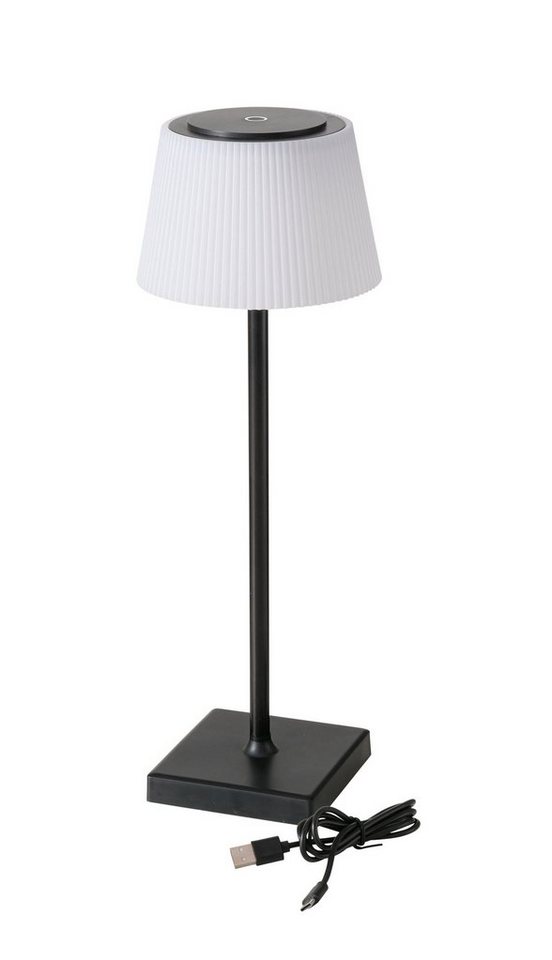 Spetebo LED Tischleuchte LED Tischlampe m. 3 Lichfarben und Touch 38x13 cm, LED, warm weiß, wiederaufladbare Tischleuchte von Spetebo