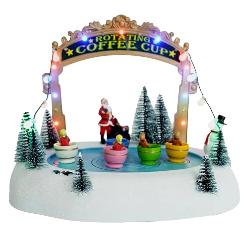 Spetebo LED Weihnachtsszene Eisbahn mit Kaffee Tassen mit Musik - 27 x 21 cm - Deko Winterstadt Szene beleuchtet Batterie betrieben - Weihnachtsdorf Szene Tischdekoration Weihnachtsdeko Spetebo LED Weihnachtsszene Eisbahn mit Kaffee Tassen mit Musik - 27 x 21 cm - Deko Winterstadt Szene beleuchtet Batterie betrieben - Weihnachtsdorf Szene Tischdekoration Weihnachtsdeko von Spetebo