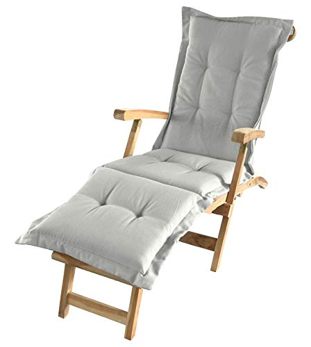 Spetebo Liegenauflage in Natur - ca. 180 x 58 x 5 cm - Auflage für Deckchair, Liegestuhl usw. von Spetebo