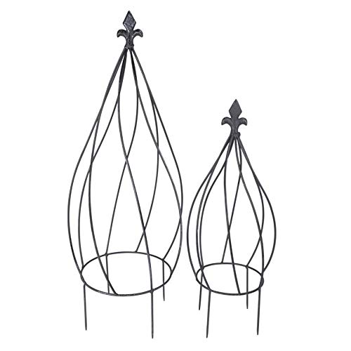 Spetebo Metall Rankhilfe in Zwiebel Form - 2er Set - Pflanzen Rankgitter Garten Dekoration Spetebo Metall Rankhilfe in Zwiebel Form - 2er Set - Pflanzen Rankgitter Garten Dekoration von Spetebo