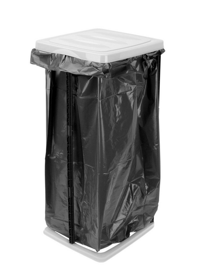 Spetebo Müllsackständer Kunststoff Müllsackständer weiß - 60 Liter, Ständer für große Müllbeutel von Spetebo
