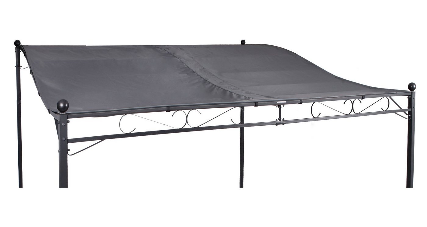 Spetebo Pavillon-Ersatzdach Ersatzdach Anbaupavillon 3x2,5 m - grau, (Stück, Ersatzdach), mit Klettverschlüssen und Ösen von Spetebo