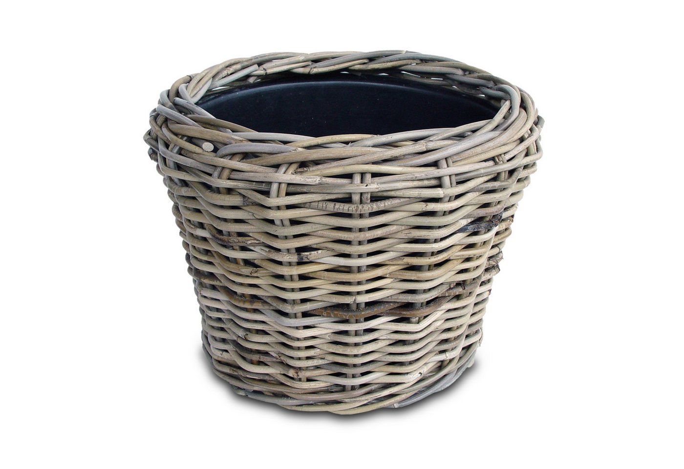 Spetebo Pflanzkübel Rattan Pflanztopf mit Kunststoff Einsatz (Stück, 1 St., 1), 33 x 24 cm - Garten Deko Blumenkorb natur von Spetebo