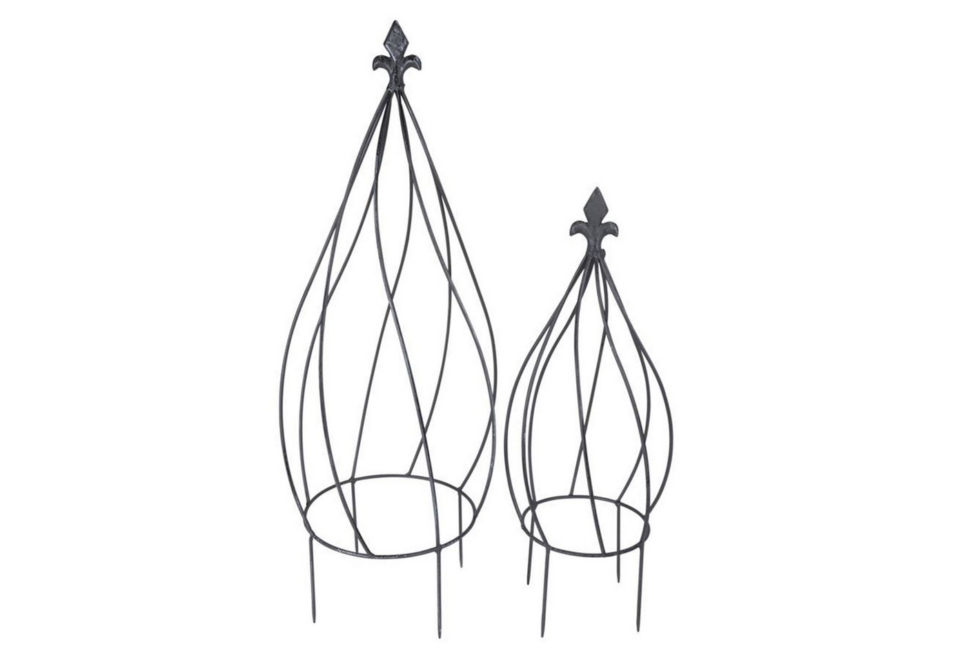 Spetebo Rankhilfe Metall Rankhilfe in Zwiebel Form - 2er Set 2er Set, 2 St., Metall Rankhilfe, geeignet für Rankgewächse aller Art Spetebo Rankhilfe Metall Rankhilfe in Zwiebel Form - 2er Set 2er Set, 2 St., Metall Rankhilfe, geeignet für Rankgewächse aller Art von Spetebo