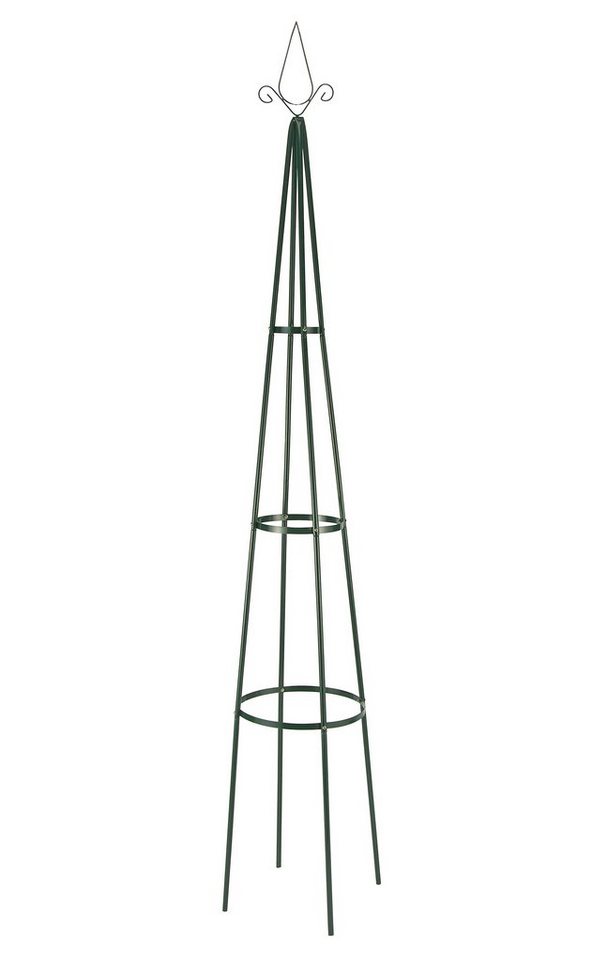 Spetebo Rankhilfe Rankhilfe Pyramide aus Metall grün - 200 cm H von Spetebo