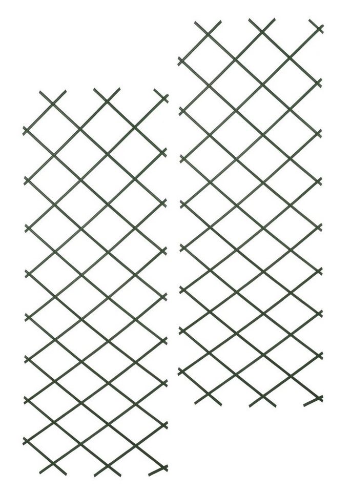 Spetebo Rankhilfe Rankhilfe ausziehbar aus Kunststoff grün - 2er Set 2er Set, 2 St., ausziehbares Rankgitter, Scherenspalier Spetebo Rankhilfe Rankhilfe ausziehbar aus Kunststoff grün - 2er Set 2er Set, 2 St., ausziehbares Rankgitter, Scherenspalier von Spetebo
