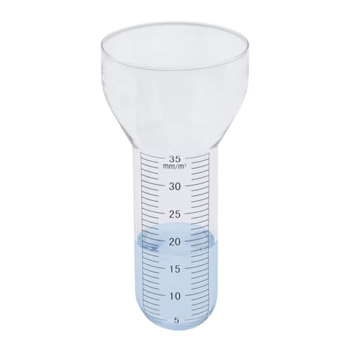 Spetebo Regenmesser Ersatzglas XXL mit Skala - 17 x 8 cm - Niederschlagsmesser für Wetterstation - Wassermengenmesser Zylinder Messglas Ersatz Glaszylinder Wetterstationzubehör von Spetebo