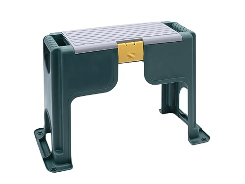 Spetebo Robuste Garten Sitz- und Kniebank - inkl. Knieschutz - Gartenhocker Arbeitshocker Gartenbank von Spetebo