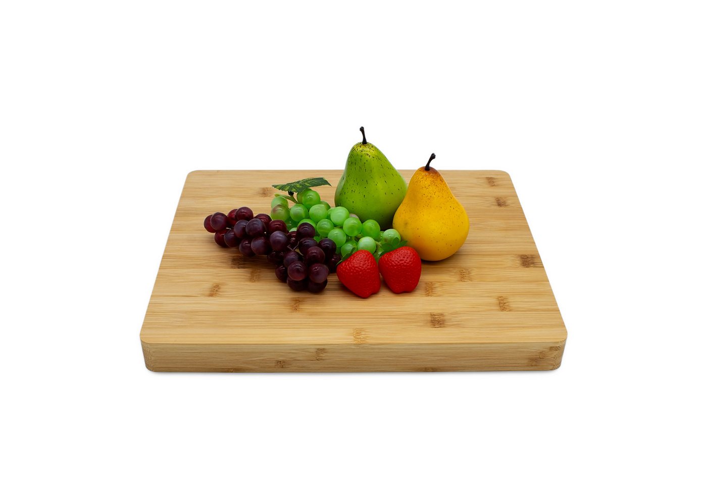 Spetebo Schneidebrett aus FSC Holz lebensmittelecht, Bambus, (Servierbrett, 1-St., zum Schneiden von Gemüse, Obst und Käse), Schneidebrett massiv von Spetebo