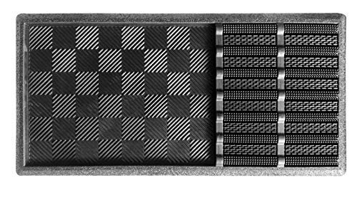 Spetebo Schuhabstreifer und Schuhablage schwarz - 80x40 cm - Fußabtreter Türvorleger Fußmatte Schmutzfangmatte Türmatte von Spetebo
