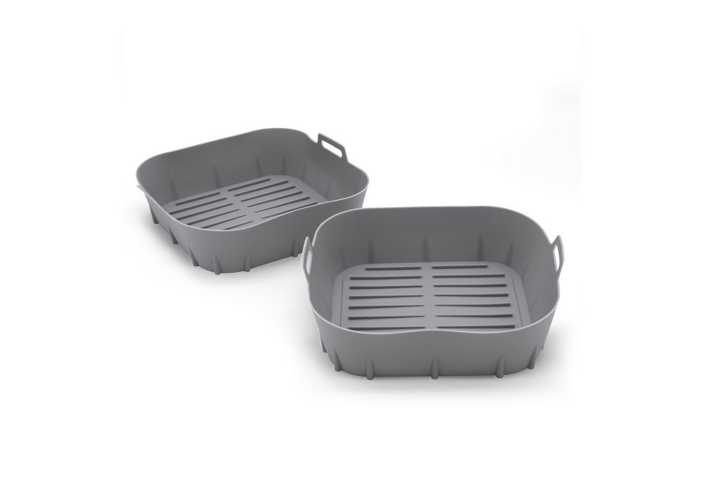 Spetebo Silikonform Airfryer Silikonkorb BPA-frei 20,5 cm wiederverwendbar - 2er Set, (2er Set 1-tlg), Kunststoff Backform für die Heißluftfritteuse von Spetebo