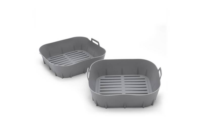 Spetebo Silikonform Airfryer Einsatz, (Set 2-tlg), für Heißluftfritteuse und Backofen bis 260 °C von Spetebo