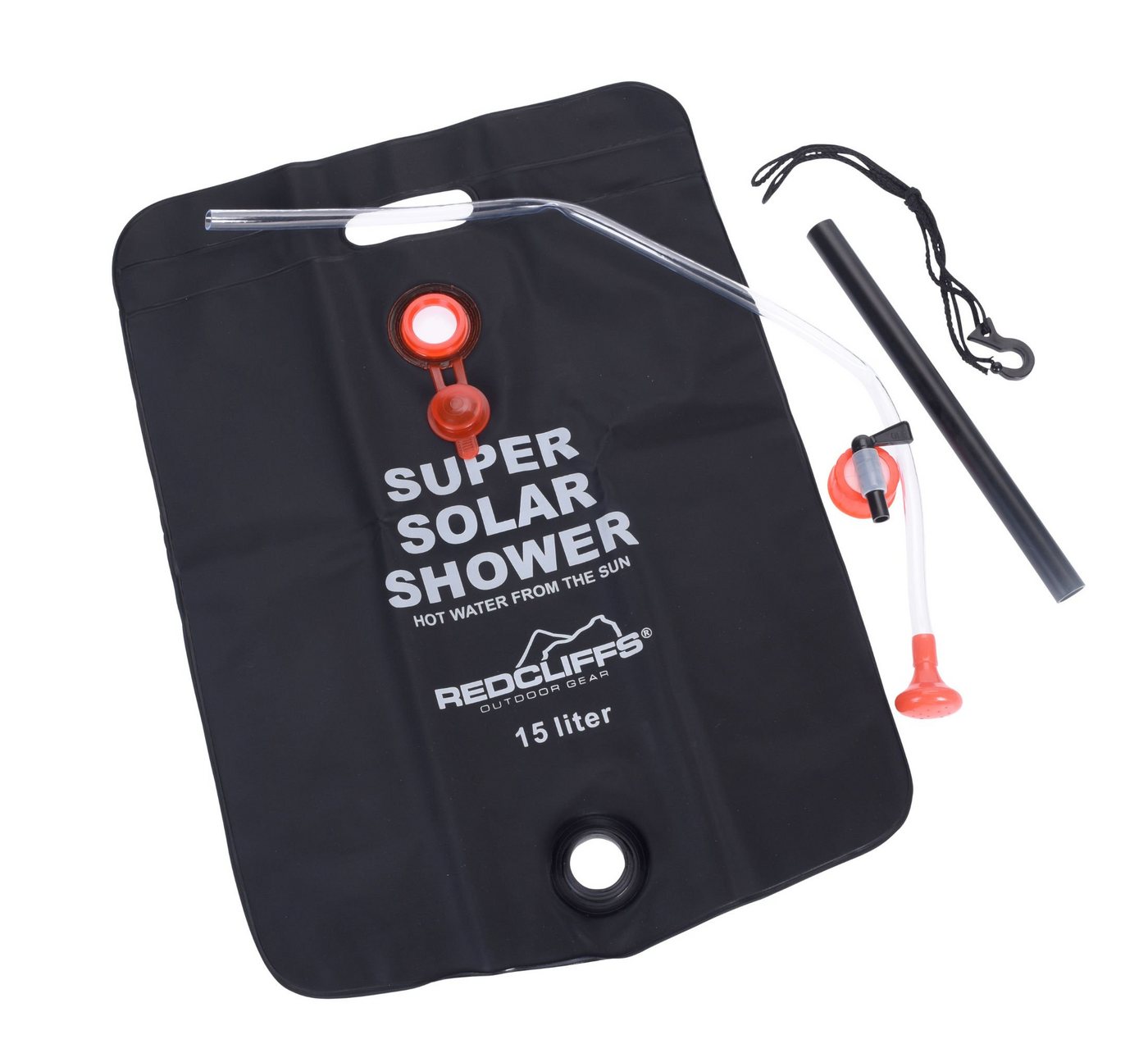 Spetebo Solardusche Solar Campingdusche 15 Liter - Super Solar Shower, solar betrieben von Spetebo