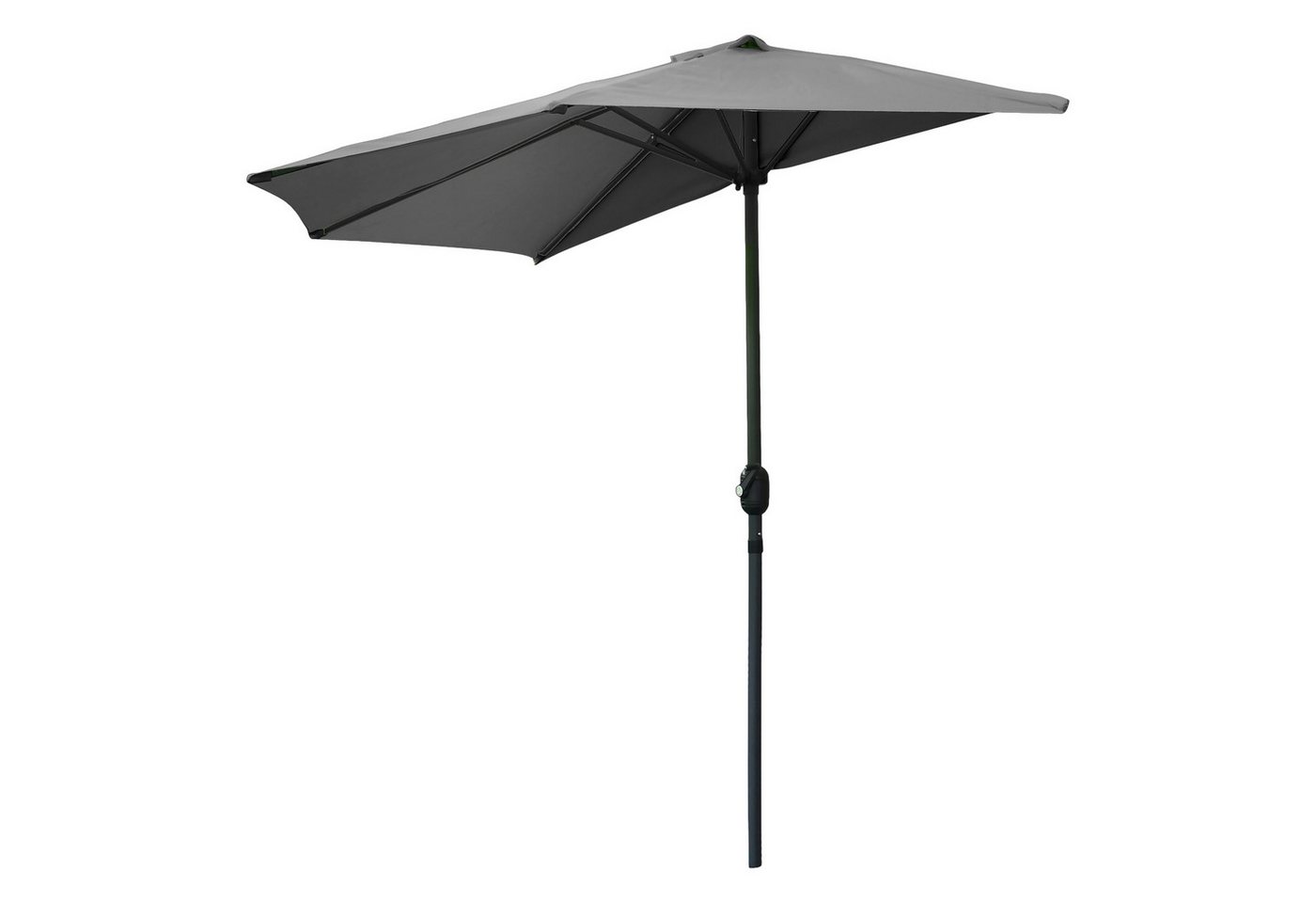 Spetebo Sonnenschirm Sonnenschirm 270 cm mit Kurbel halbrund, LxB: 270x270 cm, Anazhl, Typ, mit Handkurbel Spetebo Sonnenschirm Sonnenschirm 270 cm mit Kurbel halbrund, LxB: 270x270 cm, Anazhl, Typ, mit Handkurbel von Spetebo