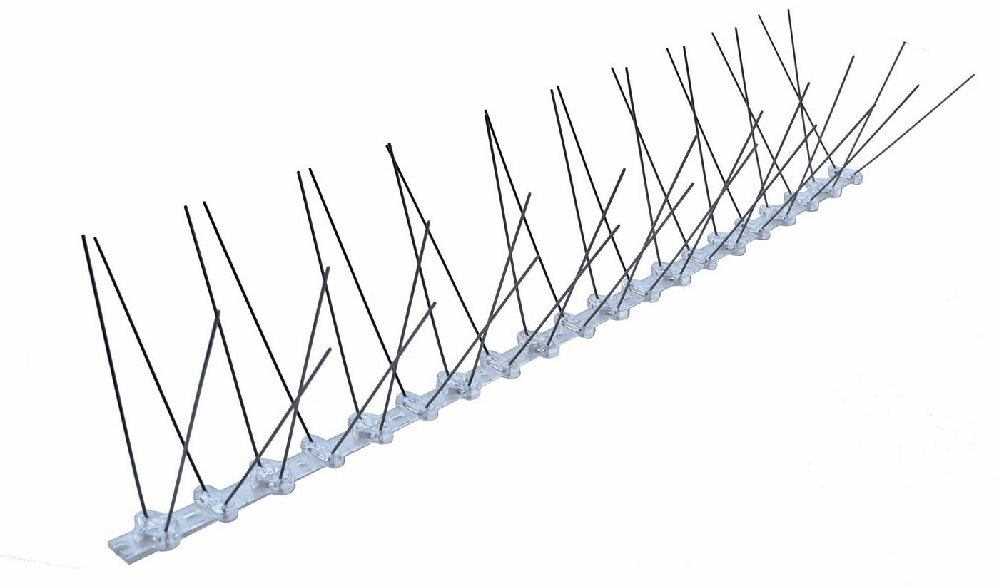 Spetebo Taubenspikes Edelstahl Vogelabwehr 2-reihig - 5 Meter, 50.00x14.00x11.50 cm, 10-St., Vogels Tauben Spikes für Balkon Dach und Fenster von Spetebo