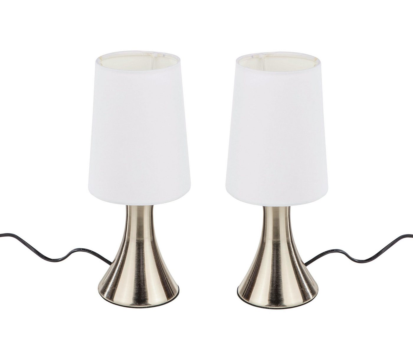 Spetebo Tischleuchte LED Touchlampe 2er Set in weiß - 30 x 12 cm, 3 Helligkeitsstufen, E14, wählbar, Tischlampe in weiß mit 3 Helligkeiststufen Spetebo Tischleuchte LED Touchlampe 2er Set in weiß - 30 x 12 cm, 3 Helligkeitsstufen, E14, wählbar, Tischlampe in weiß mit 3 Helligkeiststufen von Spetebo