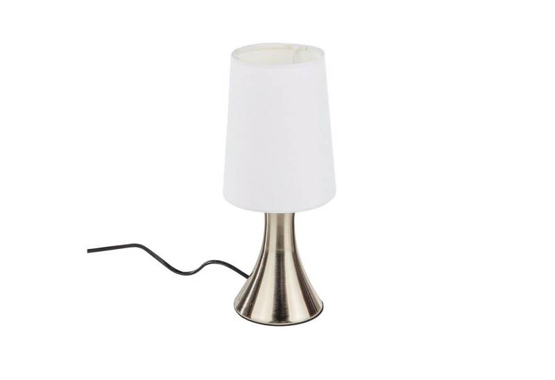 Spetebo Tischleuchte LED Touchlampe in weiß - 30 x 12 cm, 3 Helligkeitsstufen, E14, wählbar, Tischlampe in weiß mit 3 Helligkeiststufen von Spetebo