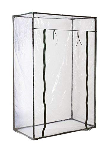 Spetebo Tomaten Gewächshaus 100 x 50 x 150 cm - Stabiler Metallrahmen, Robust und Wetterfest, Großzügiger Eingang mit Reißverschluss von Spetebo