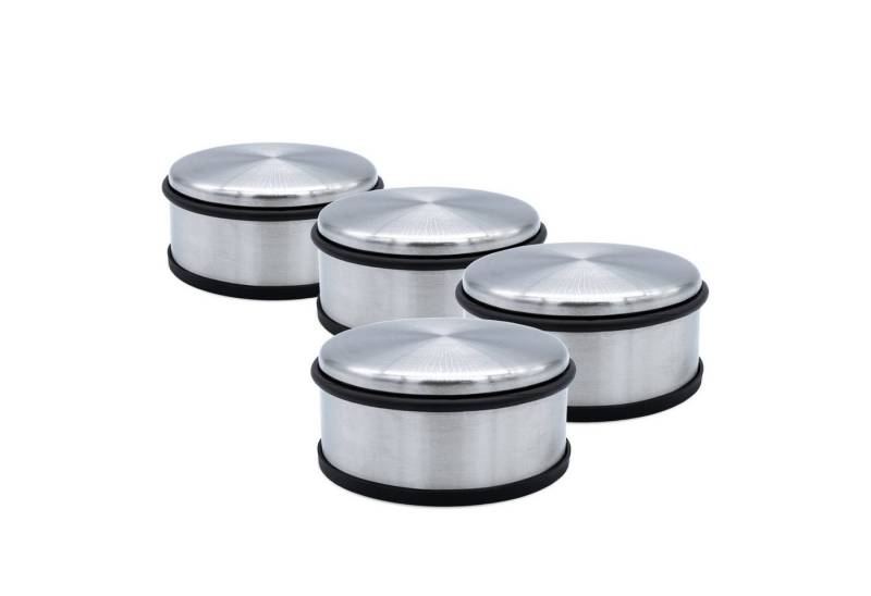 Spetebo Türstopper Edelstahl Türstopper - 4er Set (Set, 4 St., Türpuffer), Türpuffer aus Metall mit rutschfester Unterseite von Spetebo