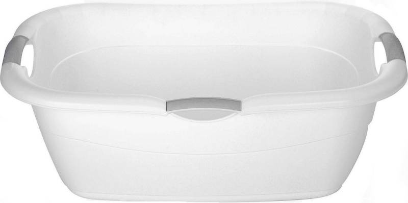 Spetebo Wäschekorb Kunststoff Wäschewanne in weiß - 68 x 46 cm, großer Wäschekorb mit Griffen Spetebo Wäschekorb Kunststoff Wäschewanne in weiß - 68 x 46 cm, großer Wäschekorb mit Griffen von Spetebo