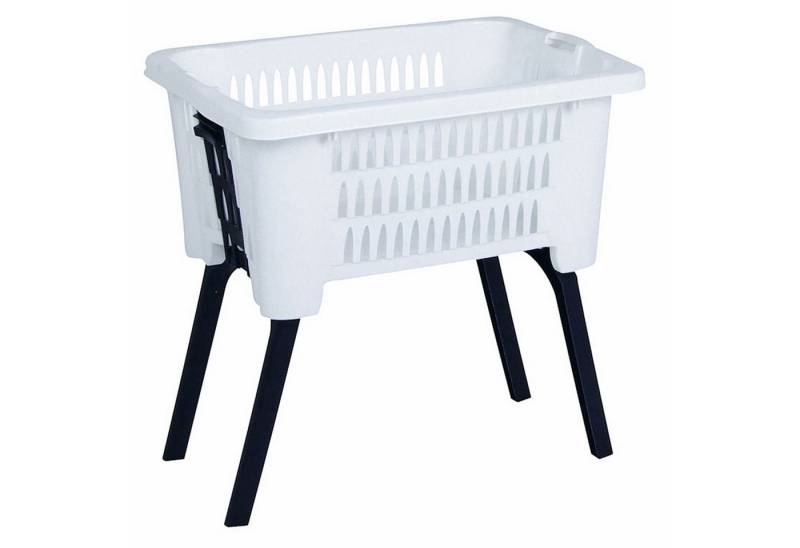 Spetebo Wäschekorb Wäschekorb mit Standbeinen 60 x 40 cm - weiß Spetebo Wäschekorb Wäschekorb mit Standbeinen 60 x 40 cm - weiß von Spetebo