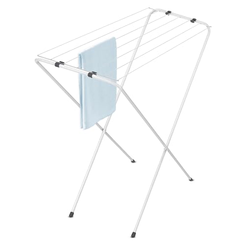 Spetebo Wäscheständer klein klappbar 6 m Trockenlänge - 88 x 83 cm - Mini Wäschetrockner für wenig Platz - Badewannen Standtrockner Solo Wäschetrockner kompakt für Balkon Innen und Außen von Spetebo