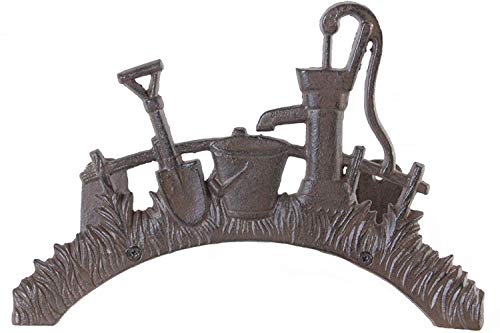 Spetebo Wand Schlauchhalter aus Gusseisen - 29 x 18,5 x 14 cm - Garten Schlauchhalterung Metall Wand Halterung Antik Spetebo Wand Schlauchhalter aus Gusseisen - 29 x 18,5 x 14 cm - Garten Schlauchhalterung Metall Wand Halterung Antik von Spetebo
