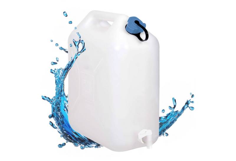 Spetebo Wassertank Kunststoff Wasserkanister mit Zapfhahn - 20 L (Packung, 1 St., 1 tlg), Tragbarer Wassertank für Camping und Reise von Spetebo