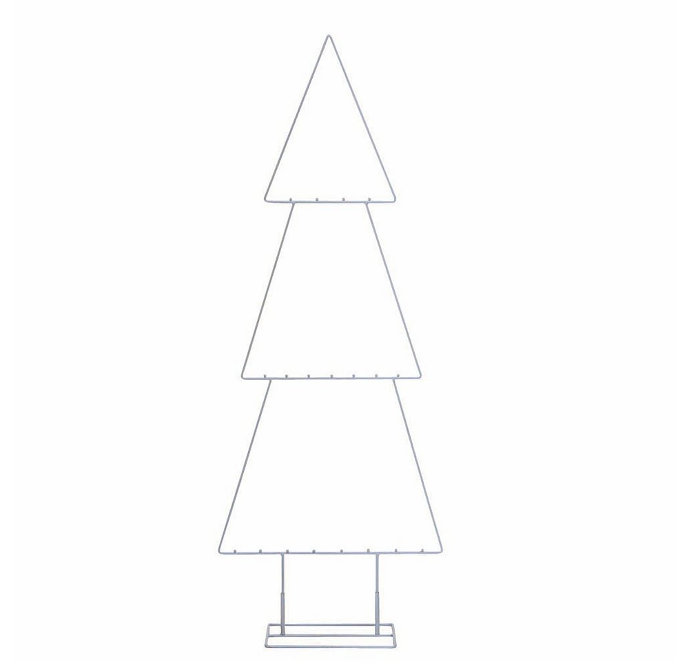 Spetebo Weihnachtskugelständer Deko Metall - 111 cm - Tannenbaum zum Aufstellen, mit 3 Ebenen um Weihnachtsschmuck zu befestigen von Spetebo