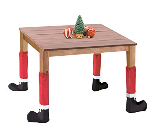 Spetebo Weihnachtsstiefel Tischbein Überzieher - 4er Set - Tischdeko Weihnachtsdeko Stuhlsocken Spetebo Weihnachtsstiefel Tischbein Überzieher - 4er Set - Tischdeko Weihnachtsdeko Stuhlsocken von Spetebo