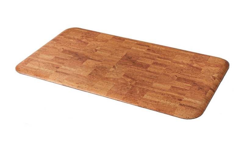 Spetebo Teppich Anti Ermüdungsmatte ca. 90 x 50 cm - Kork, Höhe: 1.50 mm, Kunststoff Fußmatte gegen müde Füße von Spetebo