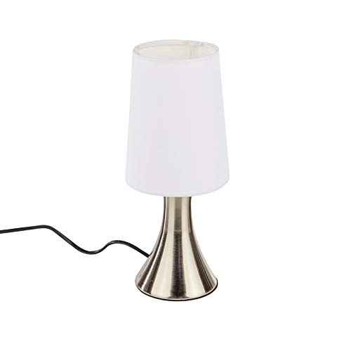 Spetebo Touchlampe mit 3 Stufen - Farbe: weiß - Touch Nacht Tischlampe Schreibtischlampe Lampe Leuchte von Spetebo