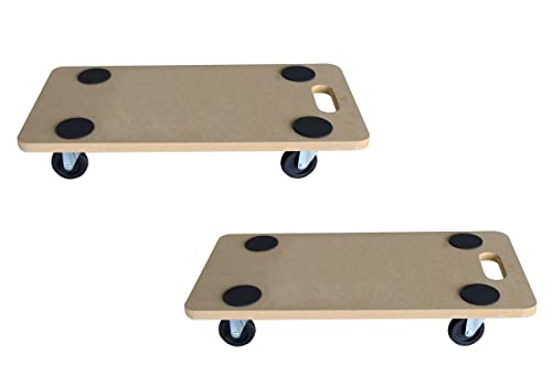 Spetebo Transport Rollbrett Tragkraft 150 kg - 2er Set - Möbelroller mit Tragegriff - Schwerlast Transporthilfe Pflanzenroller Rollwagen Transportroller Spetebo Transport Rollbrett Tragkraft 150 kg - 2er Set - Möbelroller mit Tragegriff - Schwerlast Transporthilfe Pflanzenroller Rollwagen Transportroller von Spetebo