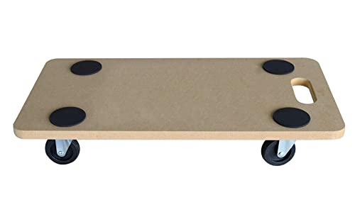 Spetebo Transport Rollbrett Tragkraft 150 kg - 58 x 29 cm - Möbelroller mit Tragegriff - Schwerlast Transporthilfe Pflanzenroller Rollwagen Transportroller von Spetebo