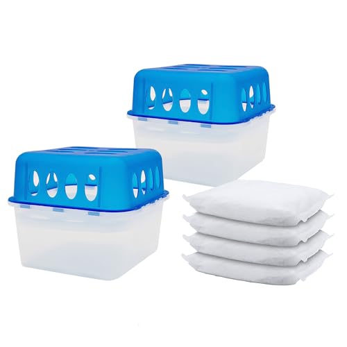 Spetebo 2x Ultra Fresh Luftentfeuchter Granulat Box mit 4x 400g Nachfüllbeutel - Raumentfeuchter mit Auffangschale - Raum Luft Trockner Entfeuchter wiederverwendbar nachfüllbar Spetebo 2x Ultra Fresh Luftentfeuchter Granulat Box mit 4x 400g Nachfüllbeutel - Raumentfeuchter mit Auffangschale - Raum Luft Trockner Entfeuchter wiederverwendbar nachfüllbar von Spetebo
