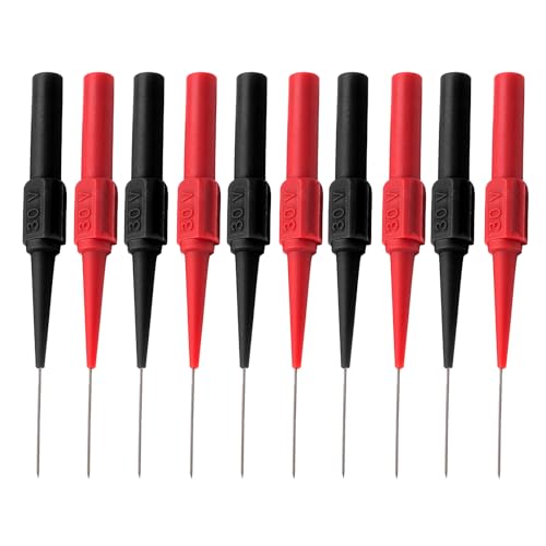 10 Stück Messspitzen für Multimeter,Testsonden Multimeter Messspitzen,0.7 mm Testsonden Prüfspitzen für Multimeter,Testsonde Piercing Nadel Sonde Prüfspitze für Messung Elektrisch Industrie 10 Stück Messspitzen für Multimeter,Testsonden Multimeter Messspitzen,0.7 mm Testsonden Prüfspitzen für Multimeter,Testsonde Piercing Nadel Sonde Prüfspitze für Messung Elektrisch Industrie von SpetngSake