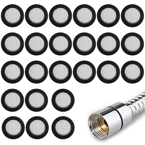 24 Stück Duschkopf Dichtung Sieb,1/2 Zoll Brausekopf Dusche Dichtung Sieb,Dichtungsringe mit Filtermatte,Schwarz Schlauchdichtung Filternetz,Dichtungsringe Set für Wasserhahn Schlauchverbinder 24 Stück Duschkopf Dichtung Sieb,1/2 Zoll Brausekopf Dusche Dichtung Sieb,Dichtungsringe mit Filtermatte,Schwarz Schlauchdichtung Filternetz,Dichtungsringe Set für Wasserhahn Schlauchverbinder von SpetngSake