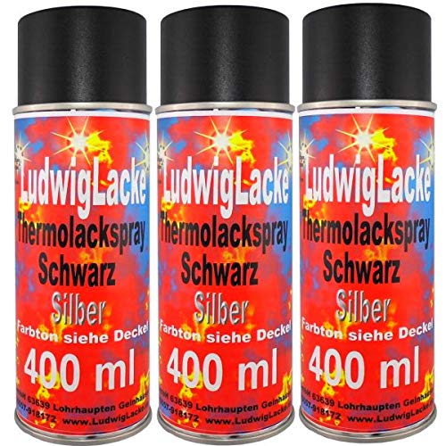 3 x Spraydosen 400ml Thermolack Silber bis 800 Grad Autolack 3 x Spraydosen 400ml Thermolack Silber bis 800 Grad Autolack von LudwigLacke