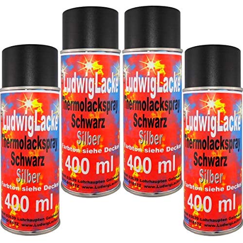 4 x Spraydosen 400ml Thermolack Silber bis 800 Grad Autolack 4 x Spraydosen 400ml Thermolack Silber bis 800 Grad Autolack von LudwigLacke