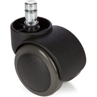 hjh OFFICE 5x Hartbodenrollen ROLO 11 mm / 50 mm Büro-Stuhl-Rollen für Hartböden, (5er Pack) von hjh OFFICE