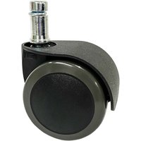 hjh OFFICE 5x Hartbodenrollen ROLO EASY 10 mm / 50 mm Büro-Stuhl-Rollen, (5er Pack) von hjh OFFICE