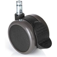 hjh OFFICE 5x Hartbodenrollen mit Feststellbremse ROLO STOP 11 mm / 65 mm, (5er Pack) von hjh OFFICE