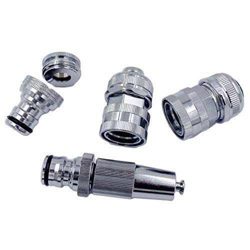 Gartenset | 3/4" Profi Gardena komp. 2xSchnellverbinder + 1" Hahnanschluss + Adapter auf 3/4" + Gartenspritze | SpiceFlow von SpiceFlow
