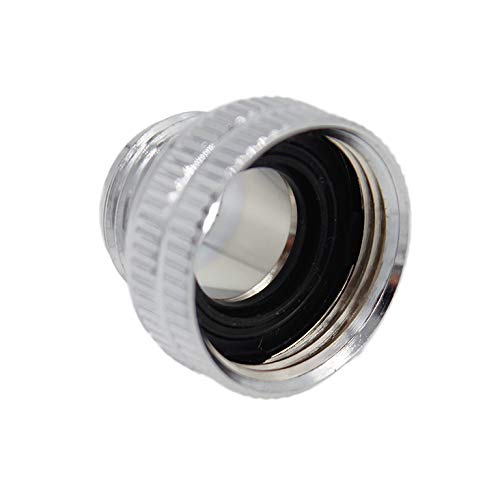 SpiceFlow Adapterstück | 1 Zoll Innengewinde | 3/4 Zoll Außengewinde | Chrom/Messing Reduzierungsstück Hahnanschluss von SpiceFlow