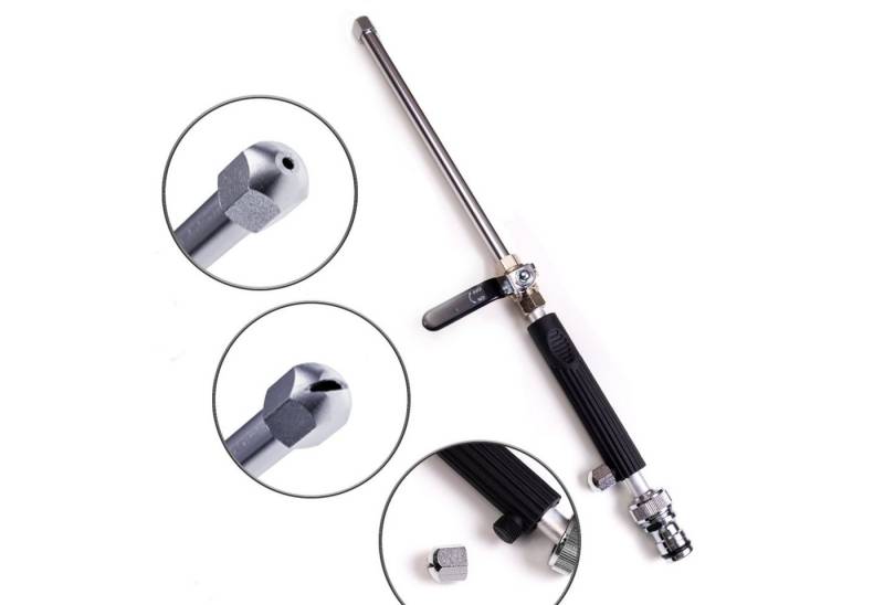 SpiceFlow Multifunktionsbrause HydroJet, Hohlstrahlrohr, 3/4 Zoll, Profi Gardena kompatibel, 3/4 Zoll Profi-Gardena Anschluss Multifunktional & 2-fach verstellbar von SpiceFlow