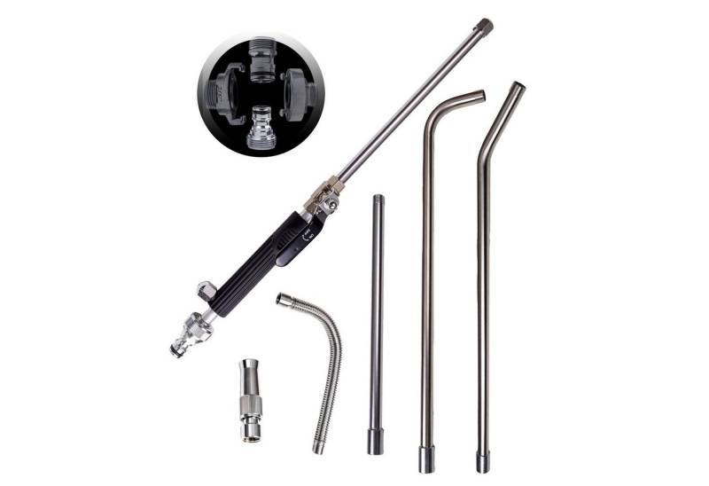 SpiceFlow Multifunktionsbrause HydroJet SpiceFlow® Set: Gardena kompatibel, 1/2 Zoll Gardena Anschluss Multifunktional stufenlos verstellbar von SpiceFlow