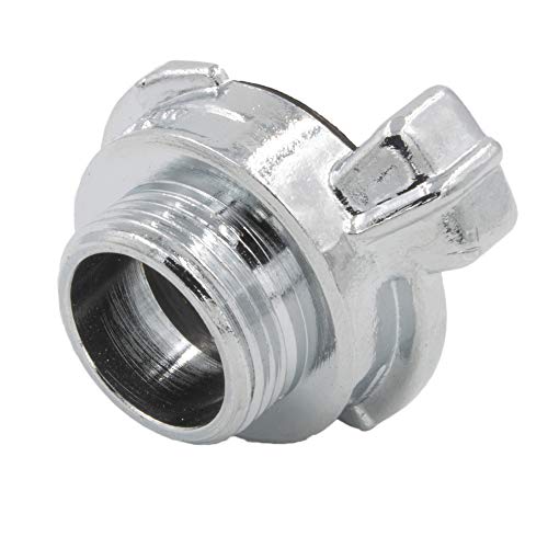 SpiceFlow Schnellkupplung GEKA mit 3/4" Zoll AG Aussengewinde Massive Ausführung in Chrom Messing Schlauchkupplung System GEKA von SpiceFlow
