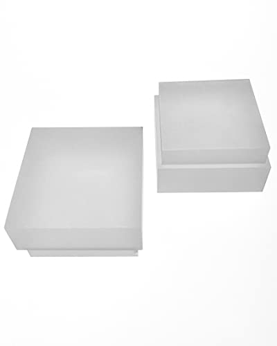 SpiceLED Acryl-Gläser Set - Mattes Milchglas für 6W Wandleuchte - Wandleuchten-Zubehör - Lampenglas - Erweiterungsglas - 60x60 mm - 2er-Set von SpiceLED