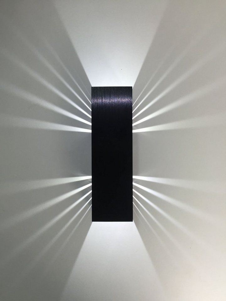 SpiceLED LED Wandleuchte Black Edition, Weiß (4200 K), LED fest integriert, Warmweiß, 6 Watt von SpiceLED