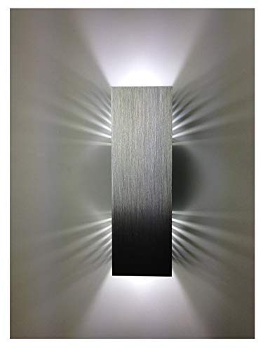 SpiceLED Wandleuchte | ShineLED-14 | 2x7W weiß | hell silbernes Gehäuse | Schatteneffekt | High-Power LED Wandlampe dimmbar von SpiceLED
